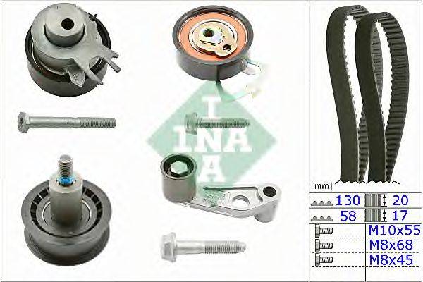 INA 530008910 Комплект ременя ГРМ