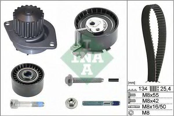 INA 530037930 Водяний насос + комплект зубчастого ременя