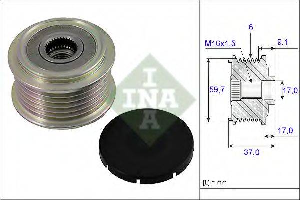 INA 535001710 Механізм вільного ходу генератора