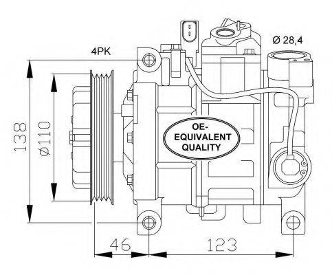 NRF 32105 Компресор, кондиціонер