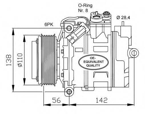 NRF 32178 Компресор, кондиціонер