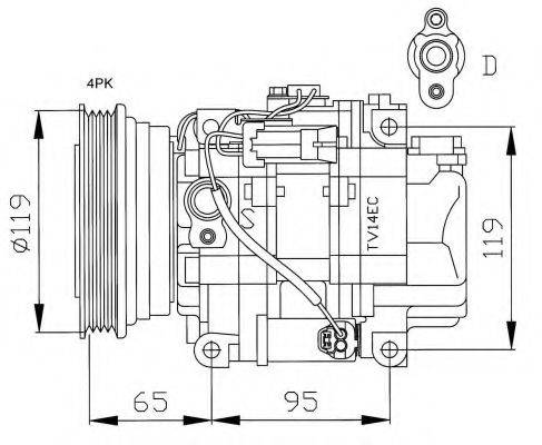 NRF 32182 Компресор, кондиціонер