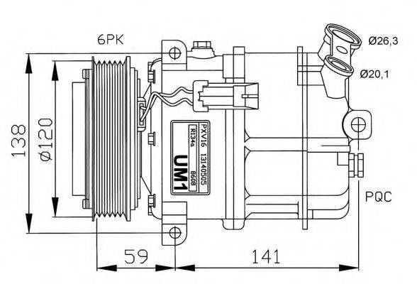 NRF 32191G Компресор, кондиціонер