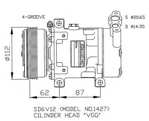 NRF 32253G Компресор, кондиціонер