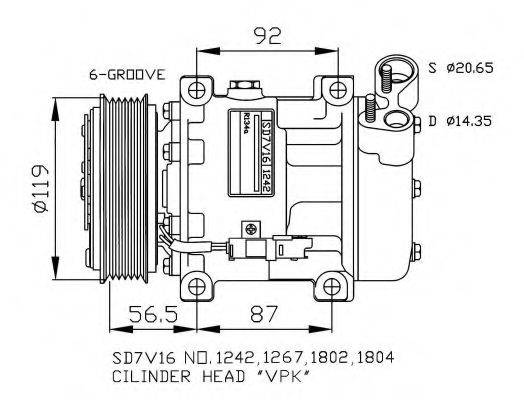 NRF 32270G Компресор, кондиціонер