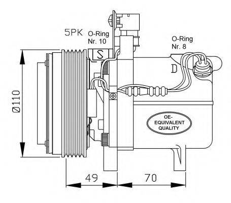 NRF 32490 Компресор, кондиціонер