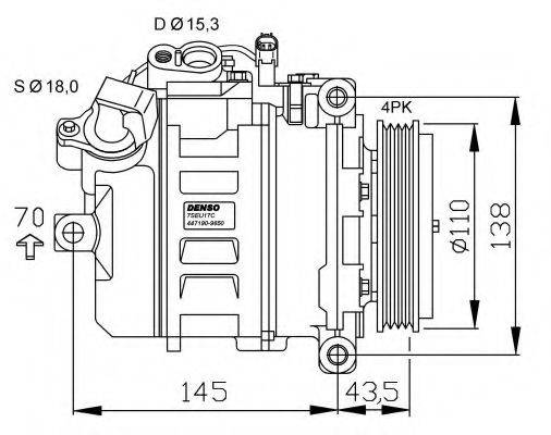 NRF 32520G Компресор, кондиціонер