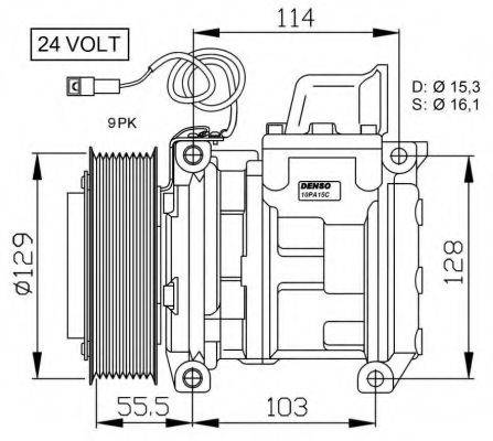 NRF 32567 Компресор, кондиціонер