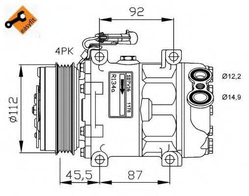 NRF 32701G Компресор, кондиціонер