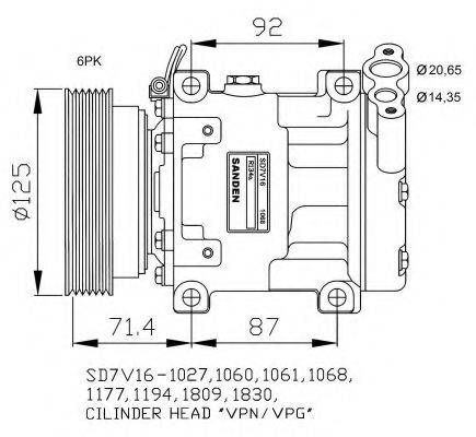 NRF 32742G Компресор, кондиціонер