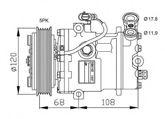 NRF 32775G Компресор, кондиціонер