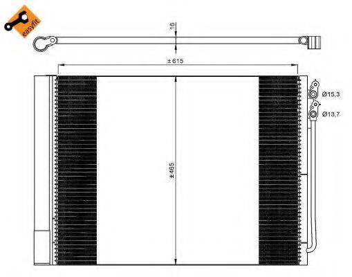 NRF 350033 Конденсатор, кондиціонер