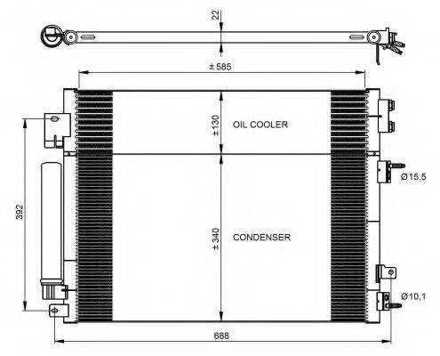 NRF 350088 Конденсатор, кондиціонер