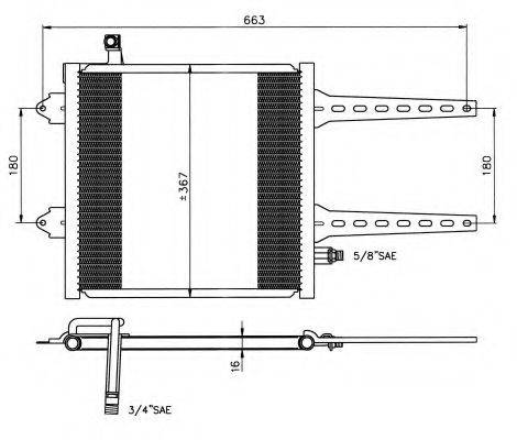 NRF 35049 Конденсатор, кондиціонер