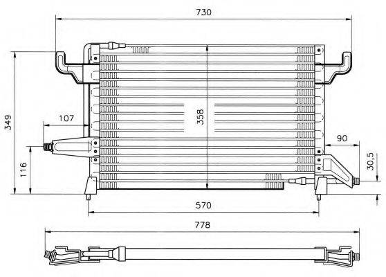 NRF 35152 Конденсатор, кондиціонер