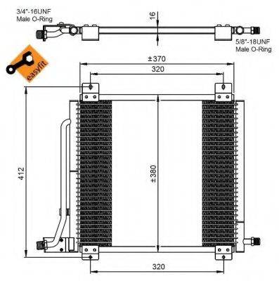 NRF 35201 Конденсатор, кондиціонер