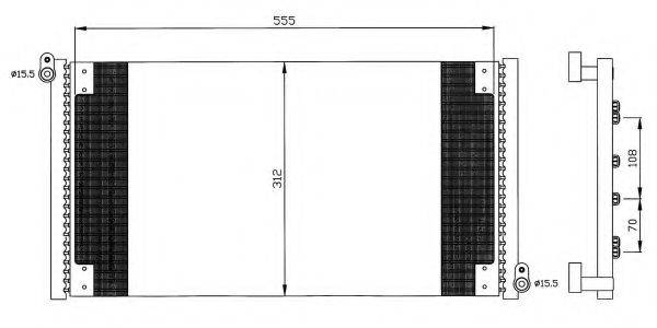 NRF 35497 Конденсатор, кондиціонер