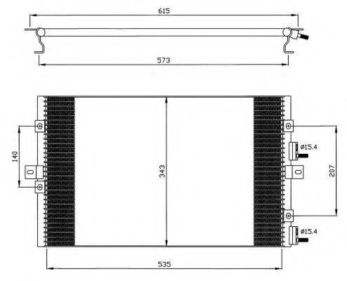 NRF 35570 Конденсатор, кондиціонер