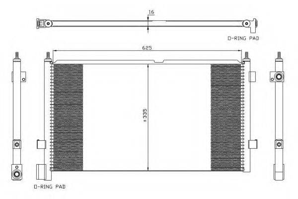 NRF 35591 Конденсатор, кондиціонер