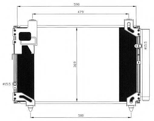 NRF 35596 Конденсатор, кондиціонер