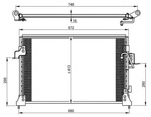 NRF 35754 Конденсатор, кондиціонер