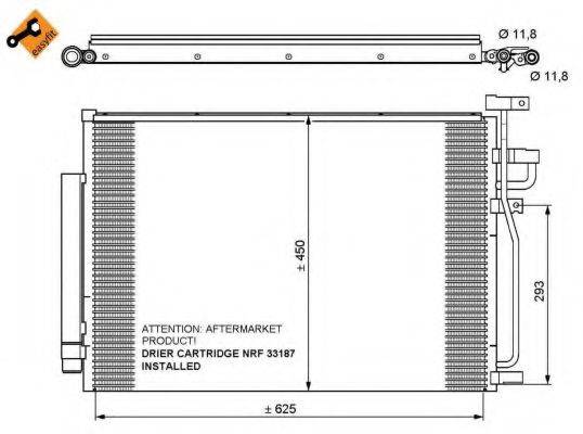 NRF 35775 Конденсатор, кондиціонер