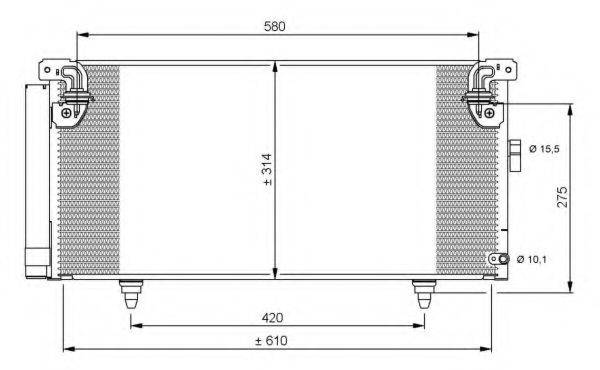 NRF 35868 Конденсатор, кондиціонер