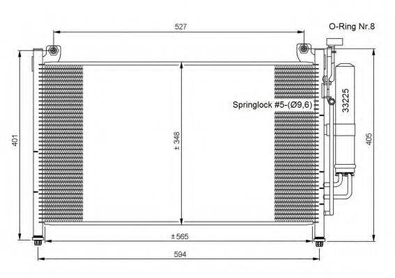 NRF 35870 Конденсатор, кондиціонер