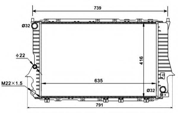 NRF 51318 Радіатор, охолодження двигуна