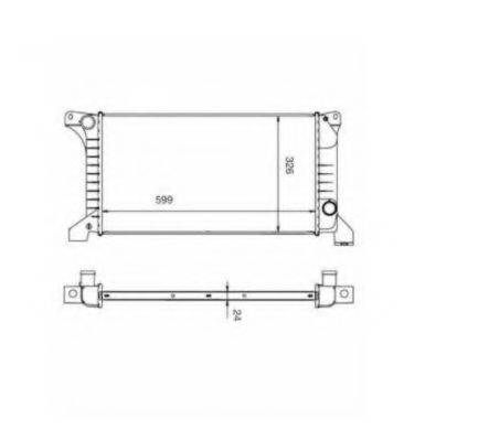 NRF 516212 Радіатор, охолодження двигуна