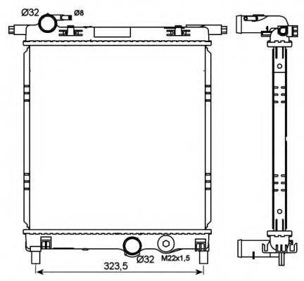 NRF 53101 Радіатор, охолодження двигуна