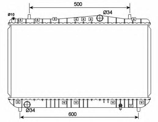 NRF 53150 Радіатор, охолодження двигуна