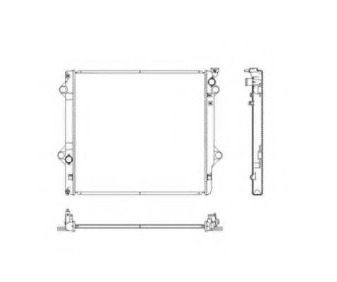 NRF 53542 Радіатор, охолодження двигуна