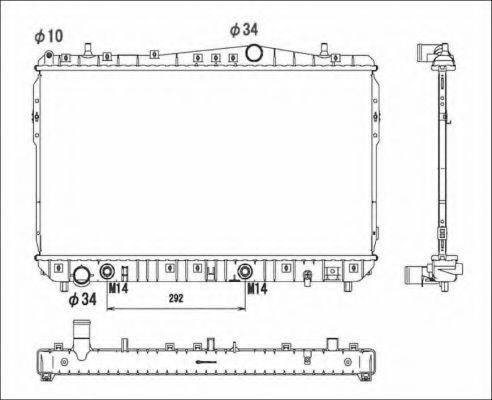 NRF 53732 Радіатор, охолодження двигуна