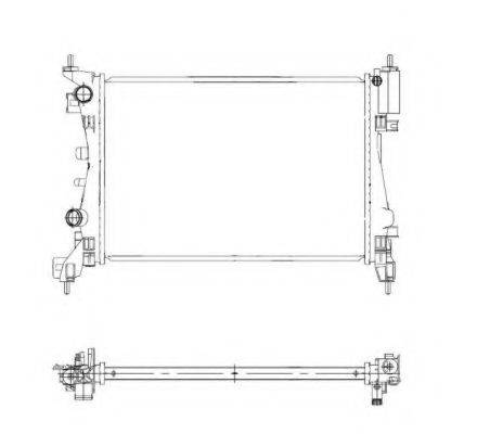 NRF 55341 Радіатор, охолодження двигуна