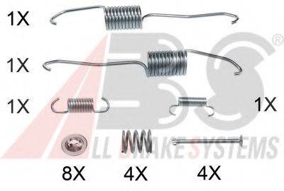 A.B.S. 0003Q Комплектуючі, гальмівна колодка