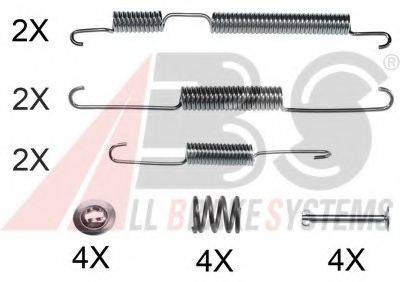 A.B.S. 0009Q Комплектуючі, гальмівна колодка