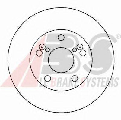 A.B.S. 16158OE гальмівний диск