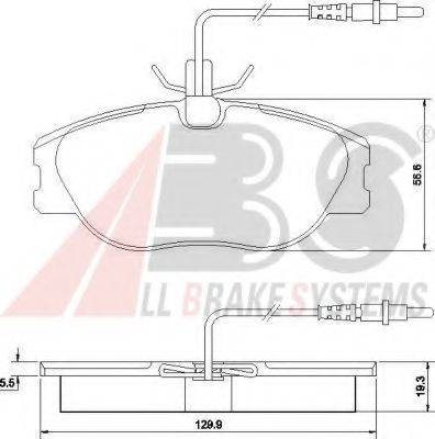 A.B.S. 36899OE Комплект гальмівних колодок, дискове гальмо