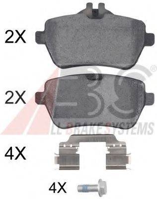 A.B.S. 37946OE Комплект гальмівних колодок, дискове гальмо