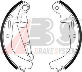 A.B.S. 8733 Комплект гальмівних колодок