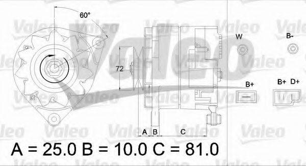 VALEO 433486 Генератор