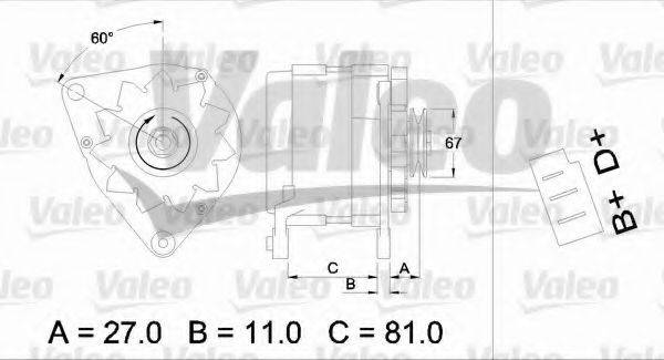 VALEO 436144 Генератор