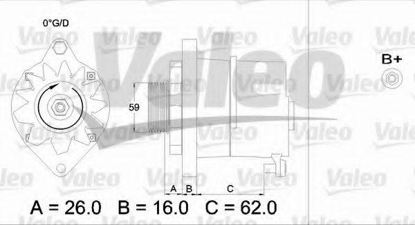 VALEO 436243 Генератор