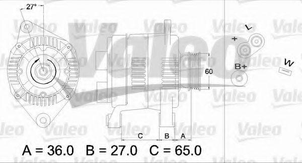 VALEO 436278 Генератор