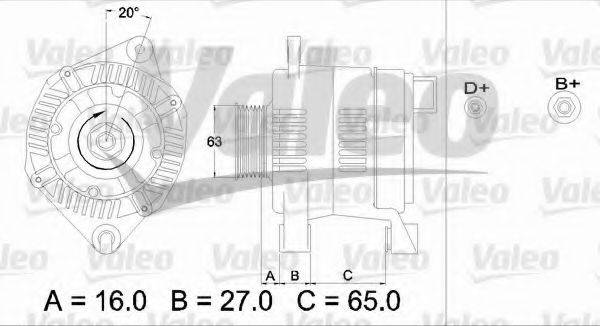 VALEO 436338 Генератор