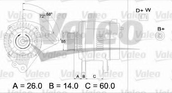 VALEO 436443 Генератор