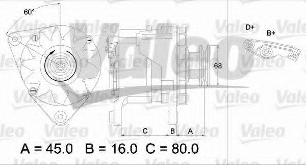 VALEO 436623 Генератор