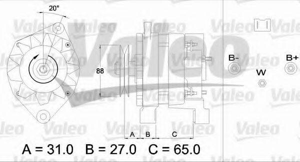 VALEO 436651 Генератор