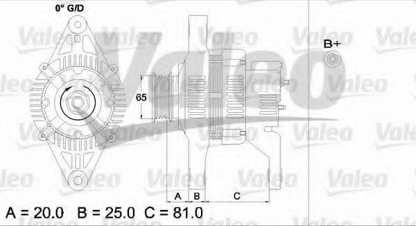 VALEO 437151 Генератор